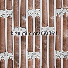 bruin gevlamd fly curtains pvc uni