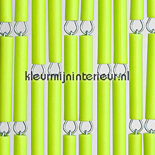 Lime verspringend vliegengordijnen kunststof huls uni 