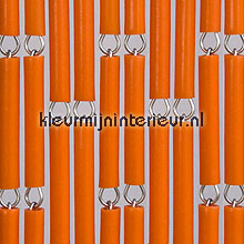 oranje cortinas de tiras canutillo PVC liso