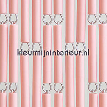 Roze vliegengordijnen kunststof huls uni 