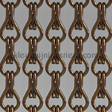 Aluminium bruin tende per porte pvc lamel 