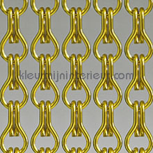 Aluminium goud cortinas de tiras tiras de PVC 