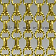 Aluminium goud tende per porte pvc lamel 