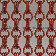 Aluminium rood tende per porte pvc lamel 
