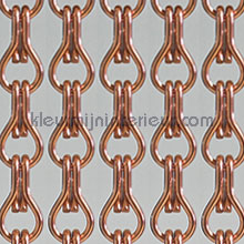 Aluminium koper tende per porte pvc lamel 