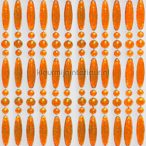 koral transparant oranje recht fly curtains beads