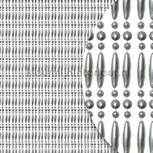 Koral zilver metallic recht fliegenvorhang Kleurmijninterieur uni 